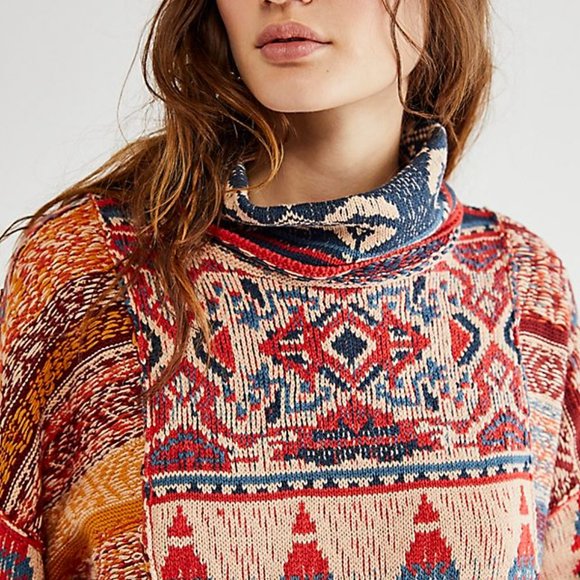 NWOT Free People Taos Sweater Mini Dress In Red, Size XS - Picture 5 of 9